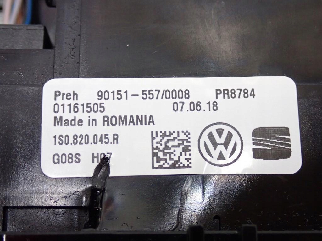 фото №8, Радио заводской панель обдув оригинал 1sl035867 seat mii 18r