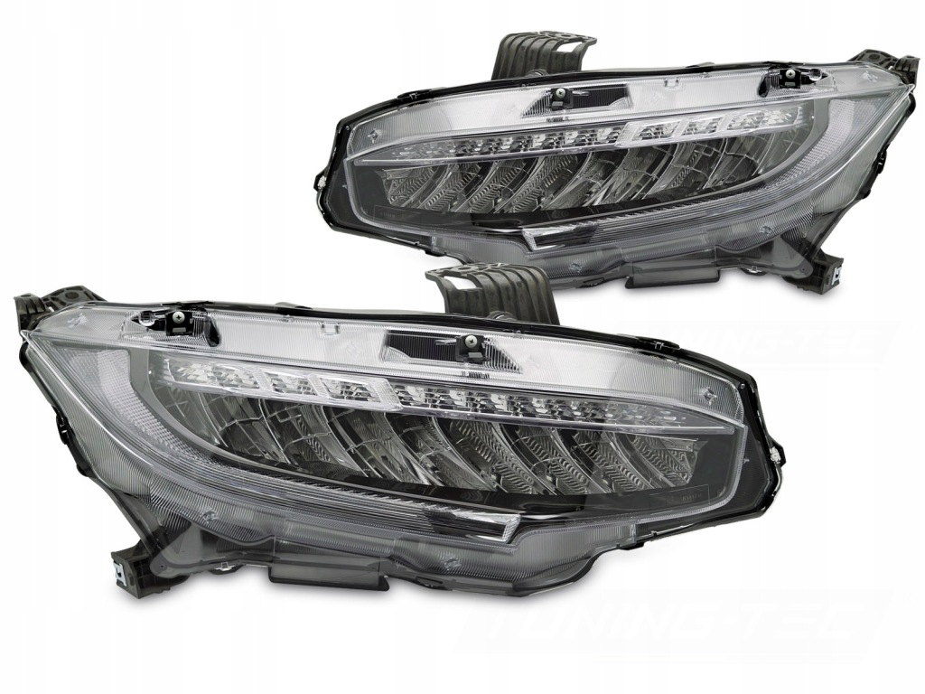 фото №1, Лампы передние светодиодный honda civic x 16-21r led дневные dynamic