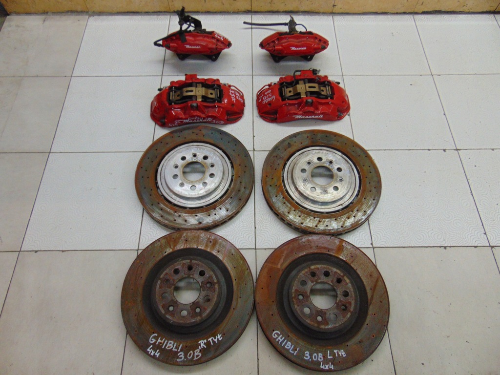 фото №1, Суппорты тормозные тормозные диски maserati ghibli 3.0b