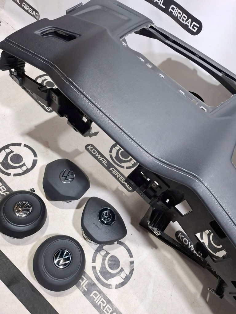 фото №6, Vw touareg 3 iii 760 панель приладів консоль подушка безпеки подушки безпеки ремені оригінал матеріал