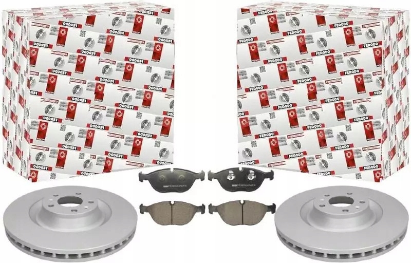 фото №1, Ferodo тормозные диски+ тормозные колодки перед audi a8 d2 360mm