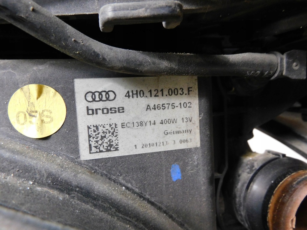 фото №15, Audi a8 d4 4h усилитель радиатор pas передний вентилятор балка