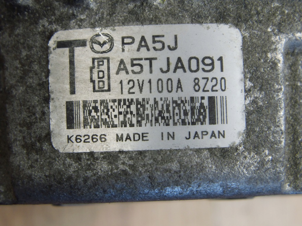 фото №6, Mazda cx-5 ii kf 2018+ 2.0 2.5 benz генератор pa5j a5tja091 pa5j18300