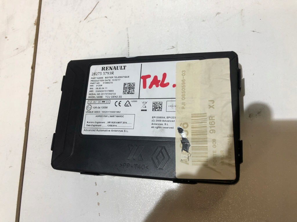 фото №1, Renault talisman moudł телематика 282755793r