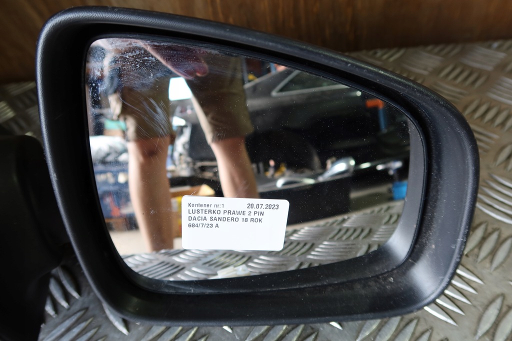 фото №2, Дзеркало праве dacia sandero 18 rok 2 pin
