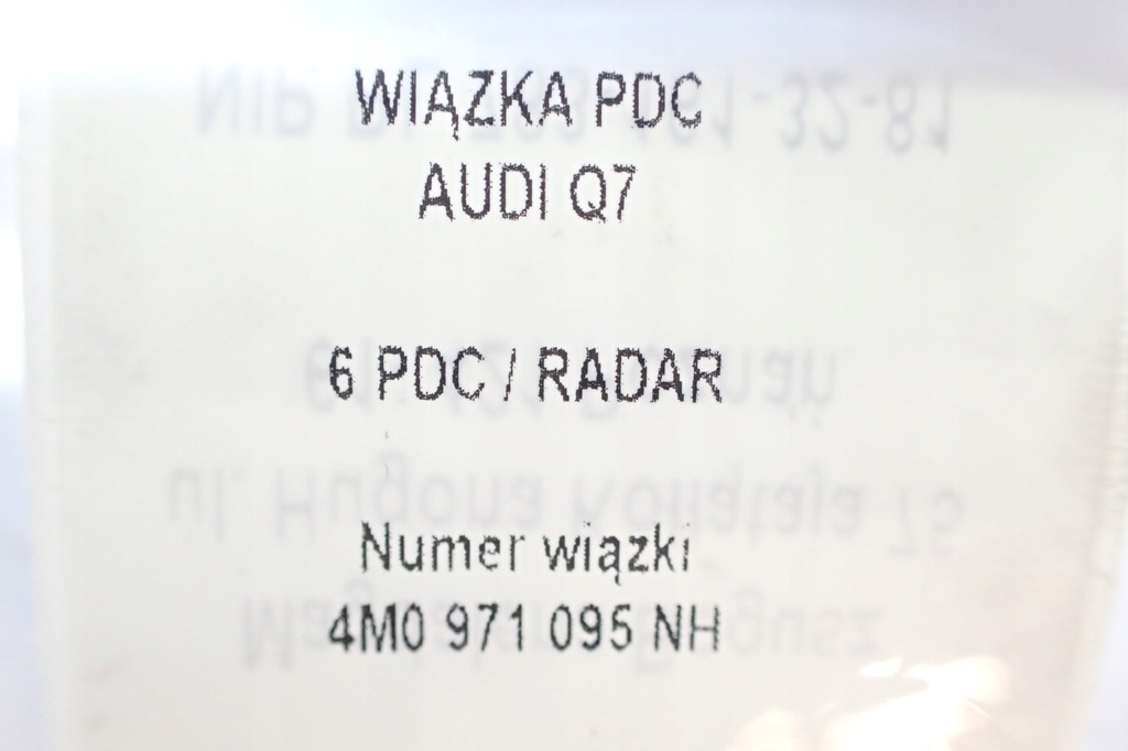 фото №11, Nowa жгут 6 pdc радар audi q7 4m0971095nh