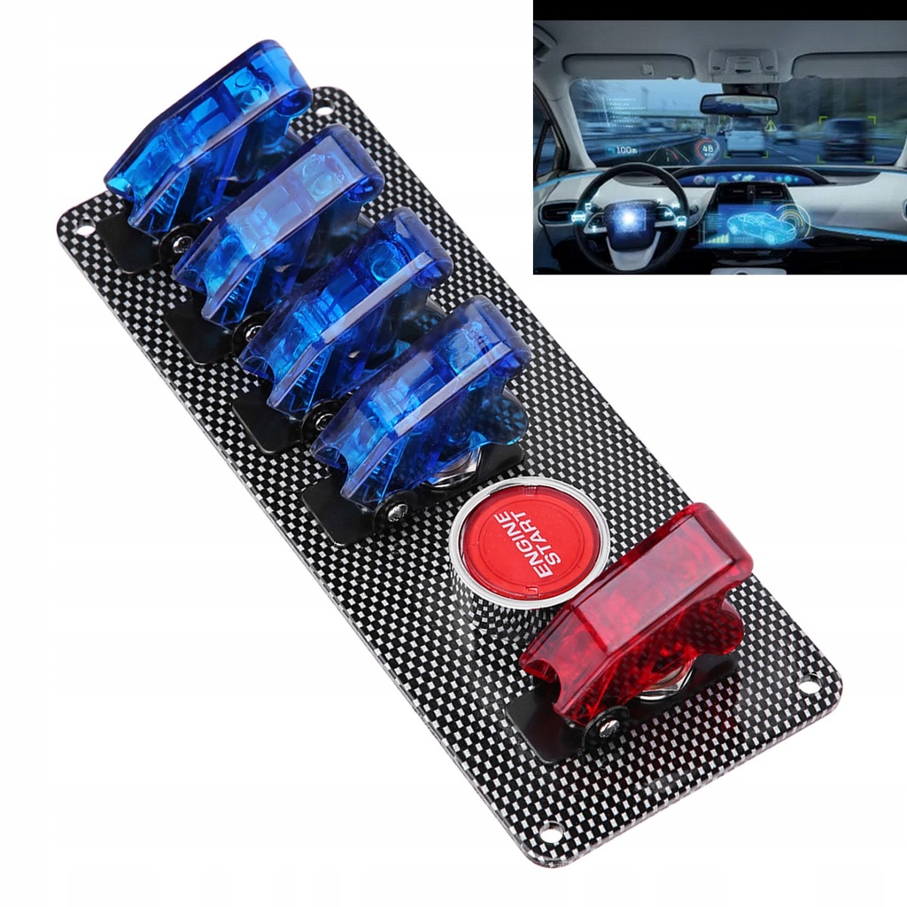 фото №12, Стартер двигуна вимикач перемикачі кнопки панель запалювання 12v