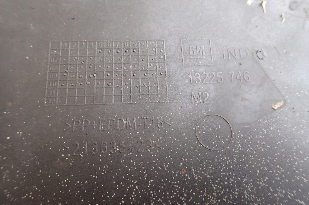 Opel astra h 3 3 a04 рестайлинг  07- накладка бампер перед передний 13225746 оригинальный номер с Разборки