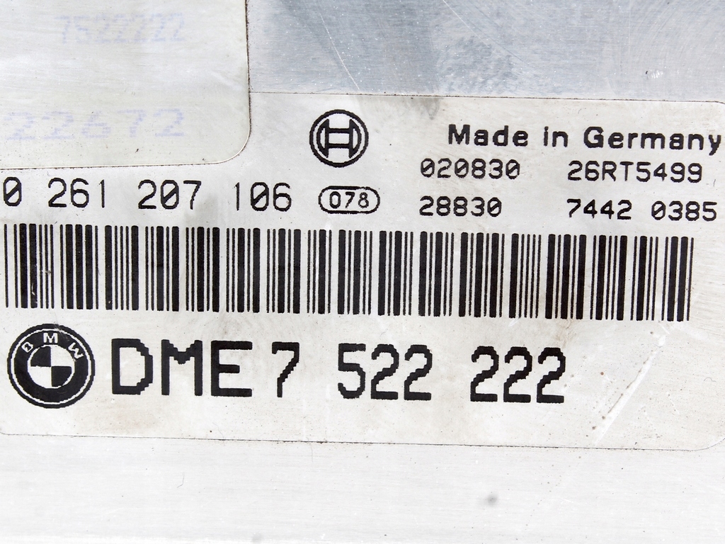 Бортовий комп'ютер блок керування двигуна bmw e39 x5 e53 4.4 4.6 v8 m62 7522222 Зі Шроту