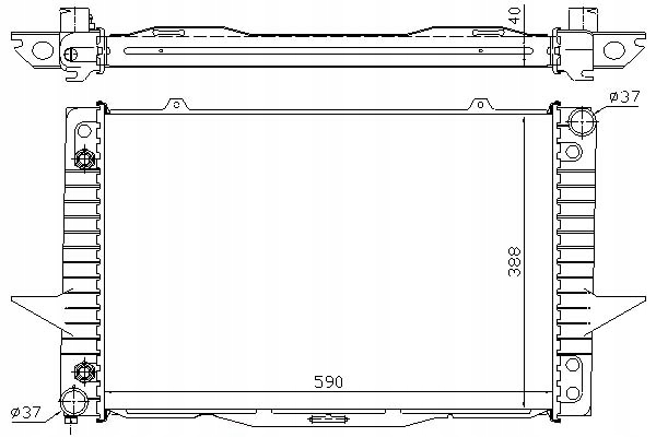Купить Nissens радиатор воды volvo 850 2.0 ls