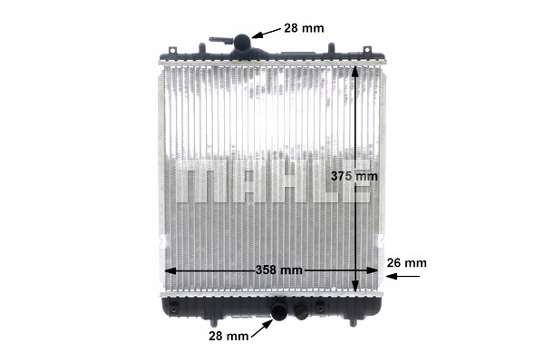 фото №9, Радиатор двигателя wody opel agila 1.0 1.2 09.00-12.07 mahle