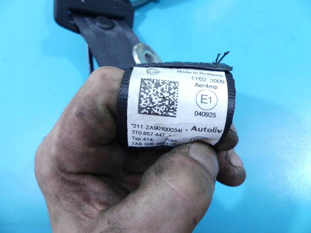 фото №7, Pas безопасности левый задняя skoda superb ii