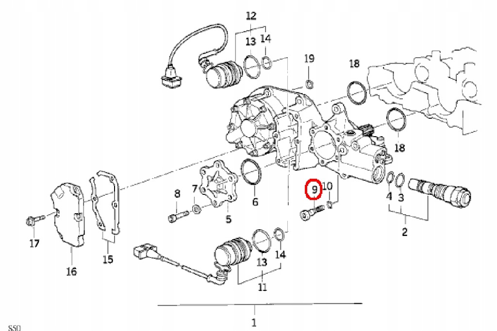 фото №8, Bmw e36 z3 cabrio coupe vanos unit клапан фильтр screw 1401973 11361401973