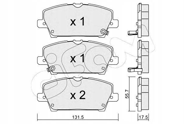 фото №1, Cifam гальмівні колодки гальмівний. honda civic vii 06-