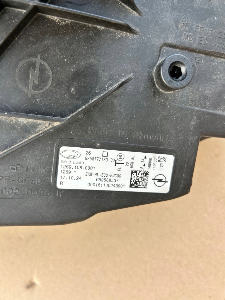 фото №8, Opel astra l 21- лампа передня права перед org 9858777180