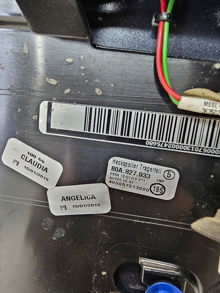 фото №14, Спойлер спойлер кришки задня audi q5 80a fy 80a827933 lx5r