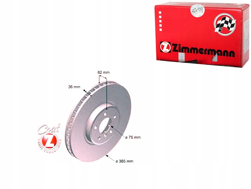 Купить Zimmermann комплект диск тормозных zim, 150.3449