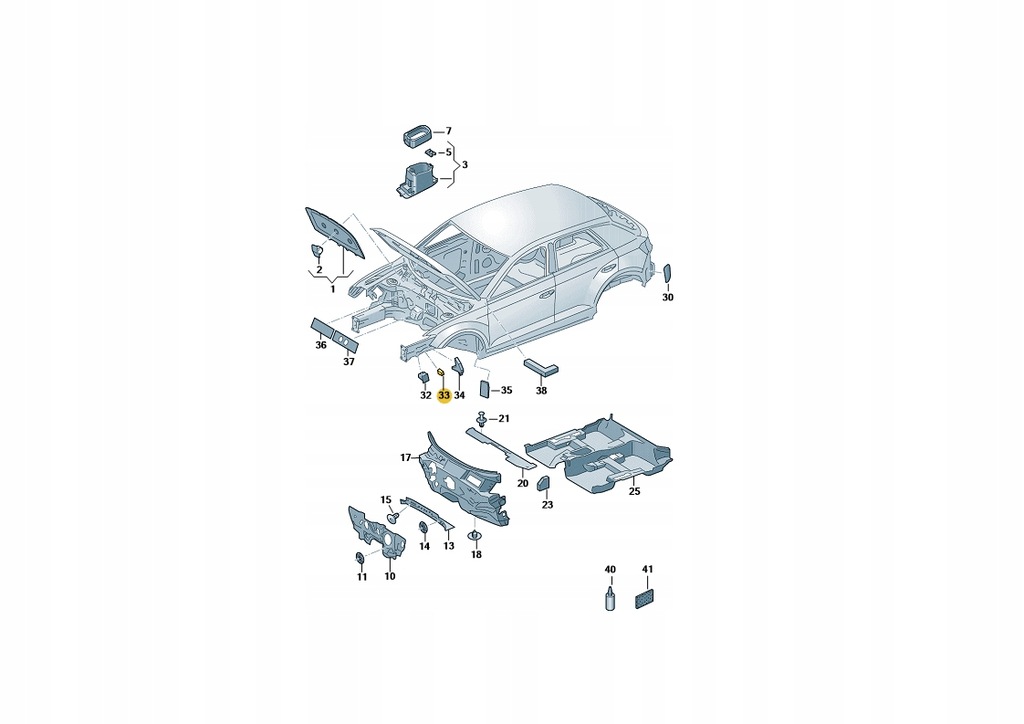 фото №1, Vw оригинальный номер 2ga864725b шумоизоляция лонжерон t-roc