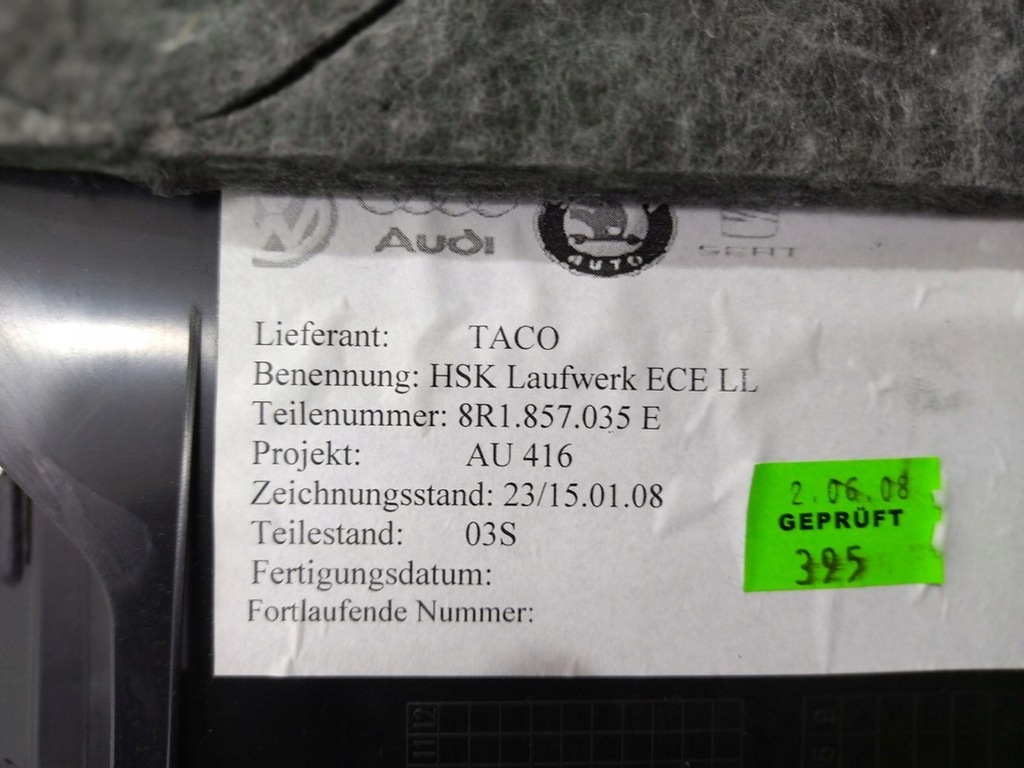 фото №6, 8r1857035e бардачок панели пассажира перед audi q5 8r