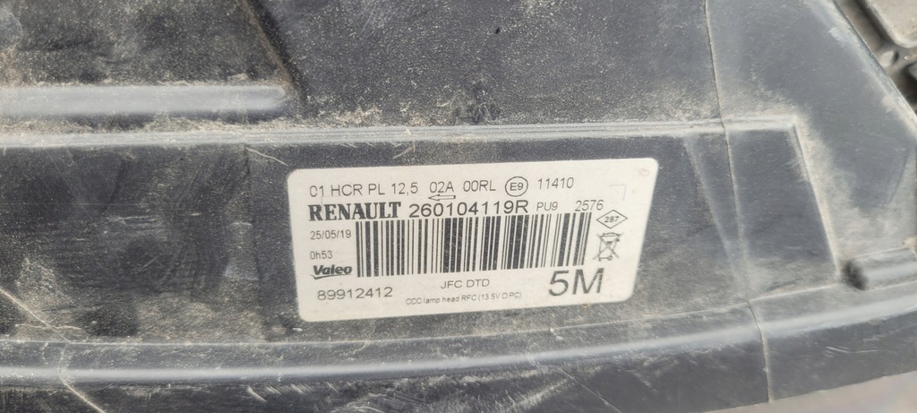 фото №10, Renault espace v full led лампа права фара правий / 1479