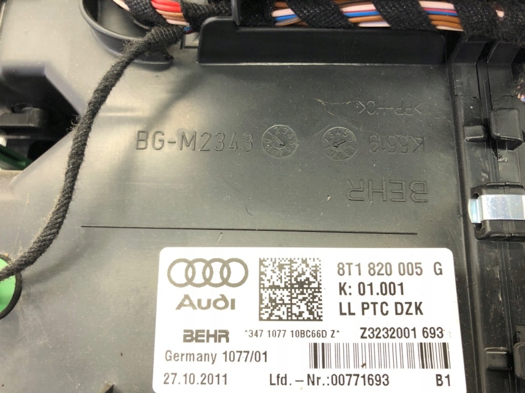 фото №5, Отопитель audi a5 8t 8t1820005g хэтчбек 07-17 kombajn