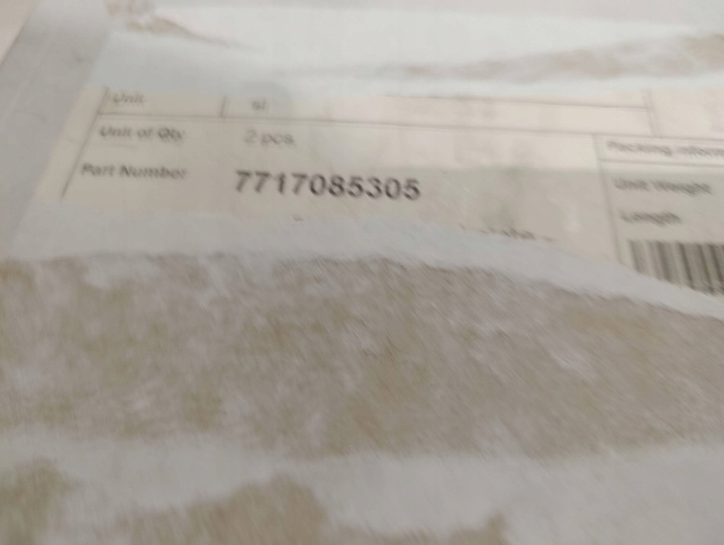 фото №7, Молдинг накладка бампера заднего renault 7717085305