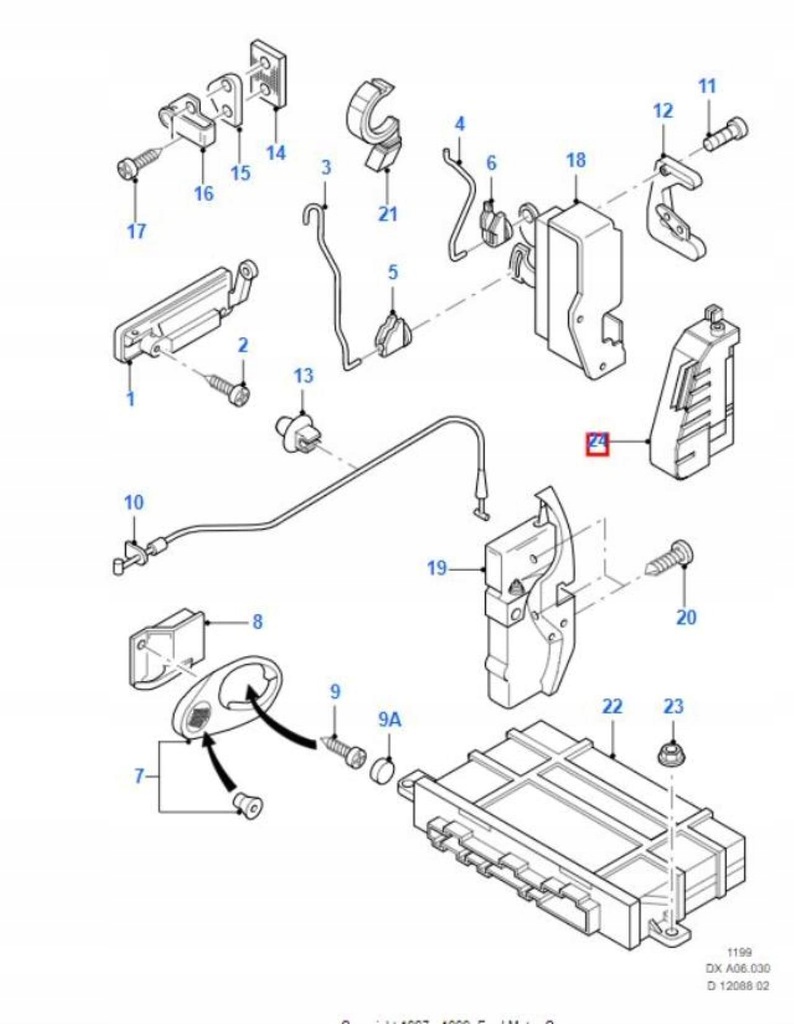 фото №9, Защита замка дверь перед ford fiesta 95-02