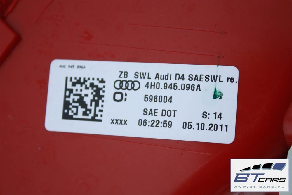 фото №7, Audi a8 lz5d 4h d4 задня бампер задній + кришка багажника багажника + лампи лампа led le