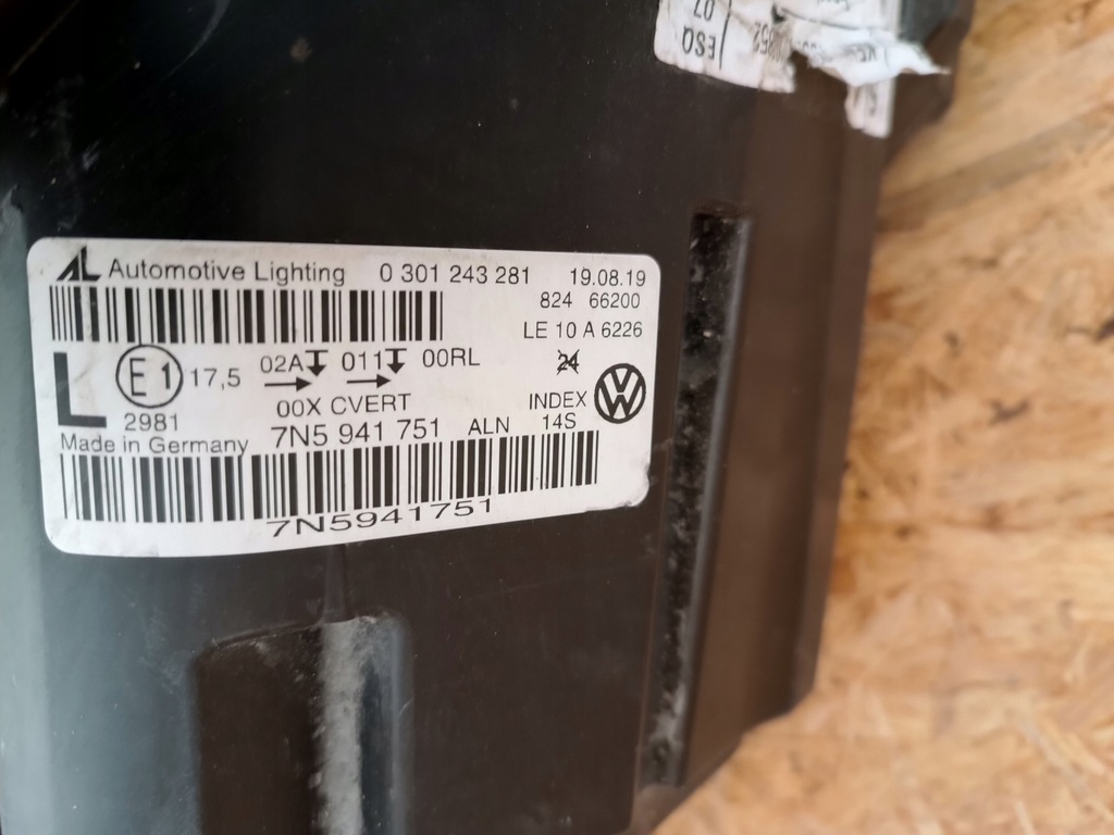 фото №10, Лампа левый перед eu 7n5941751 seat alhambra ii 7n ксенон