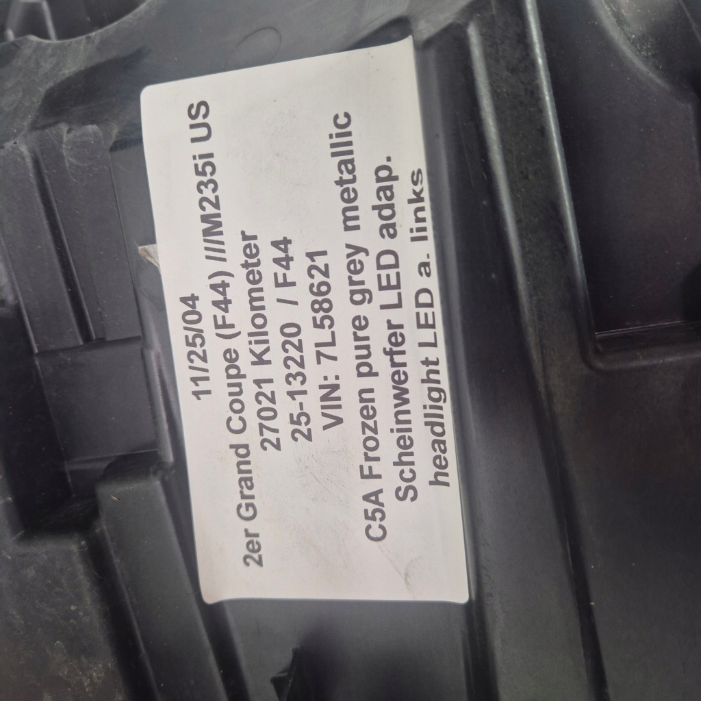 фото №12, Bmw 2 f44 адаптивный led комплект jak nowe !!! 27k km !!! usa jak nowe