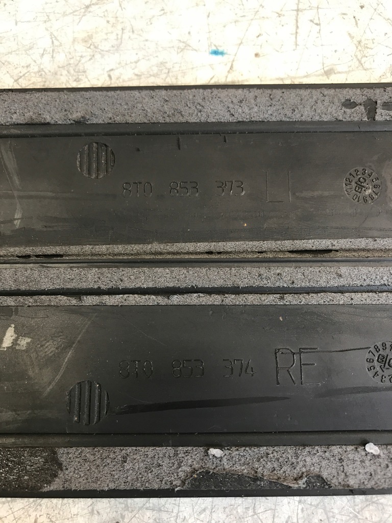 фото №8, Накладки пороговые s-line audi a5 coupe 8t0853373