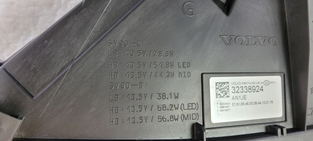 фото №14, Лампа левая full led active beam volvo v90 s90