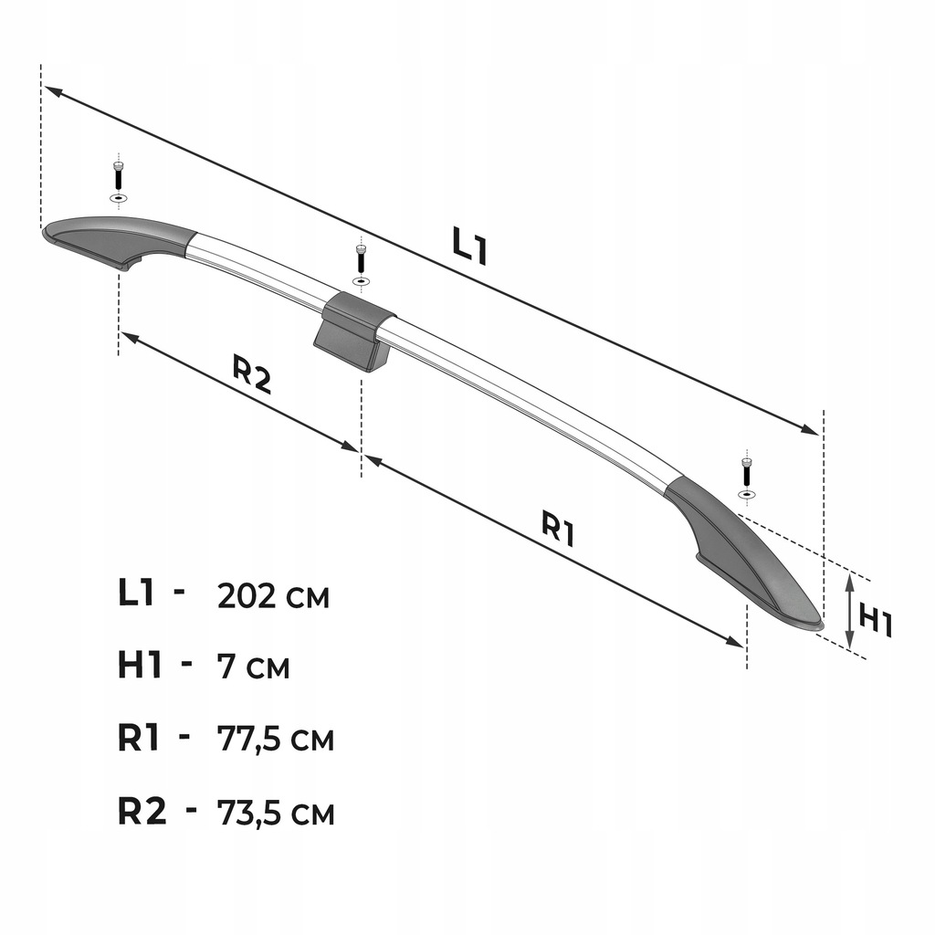 фото №9, Рейлінги дахові багажник do renault kangoo iii 2021- long | довгий