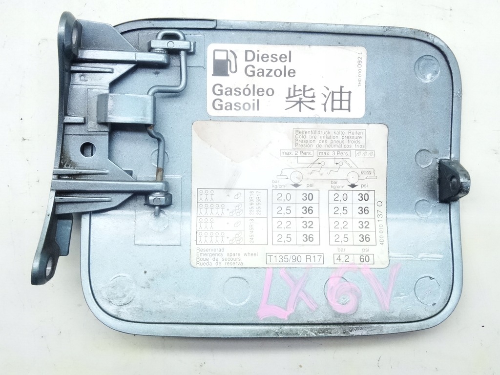 фото №4, Audi a8 d2 99-02 кришка заливної пального lx6v