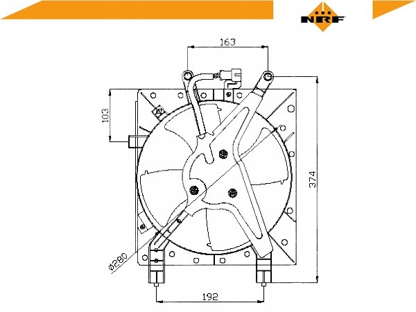 фото №2, Nrf 47044 вентилятор, охолодження двигуна