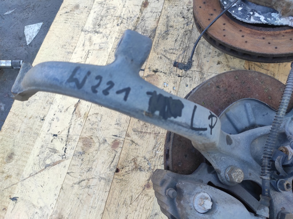 фото №9, Mercedes sklasa w221 поворотный кулак ступица рычаг диск суппорт правый левый перед