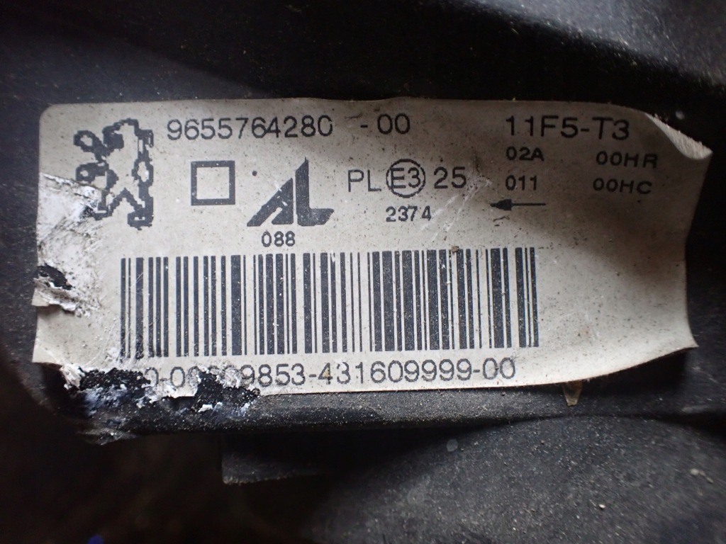 Лампа правый перед peugeot 307 cc 2.0 2006 кабриолет  eu 9655764280 10055 Киев