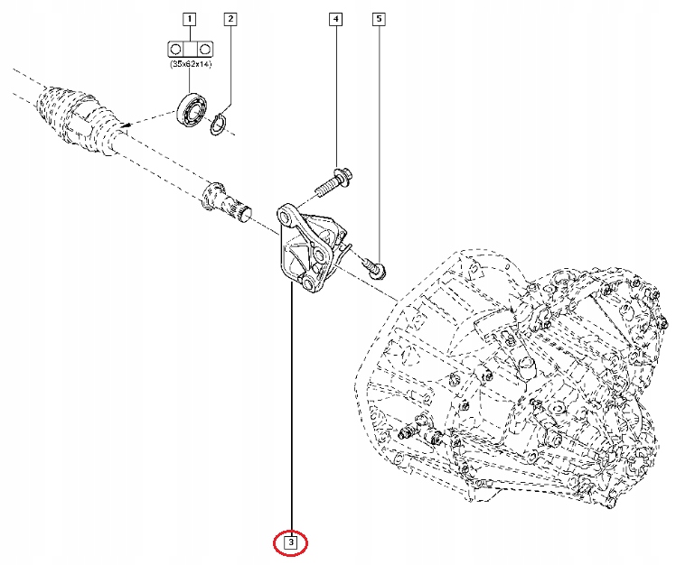 фото №8, Опора полуось renault master 2,3 dci 10