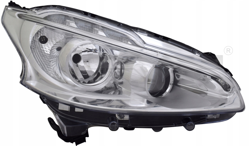 фото №1, Nowa права лампа peugeot 208 2012-2015 led