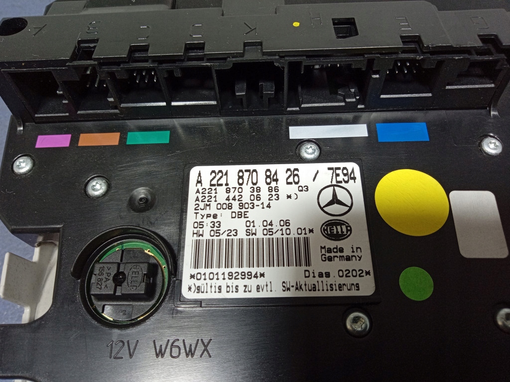 фото №5, Mercedes s klasa w221 ліхтарі стельовий бардачок na накладки на фари a2218708426