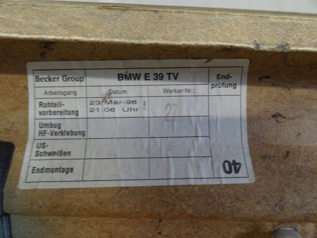 Bmw 5 e39 1999 універсал карта оббивка дверей правий перед 8212718 8212806 Ціна