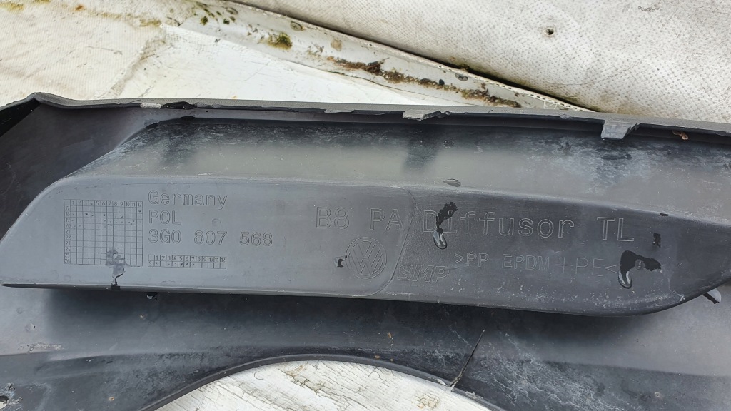 Vw passat b8 lift спойлер бампера задняя оригинал Цена