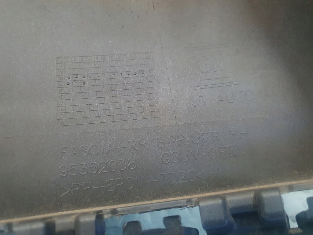 фото №5, Обшивка бампера opel mokka i a правый задняя задний