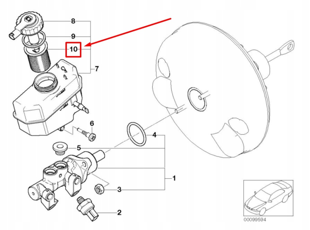 Купити Трубка фільтра повітря насоса гальмівний bmw 3 e46 34326752749 6752749