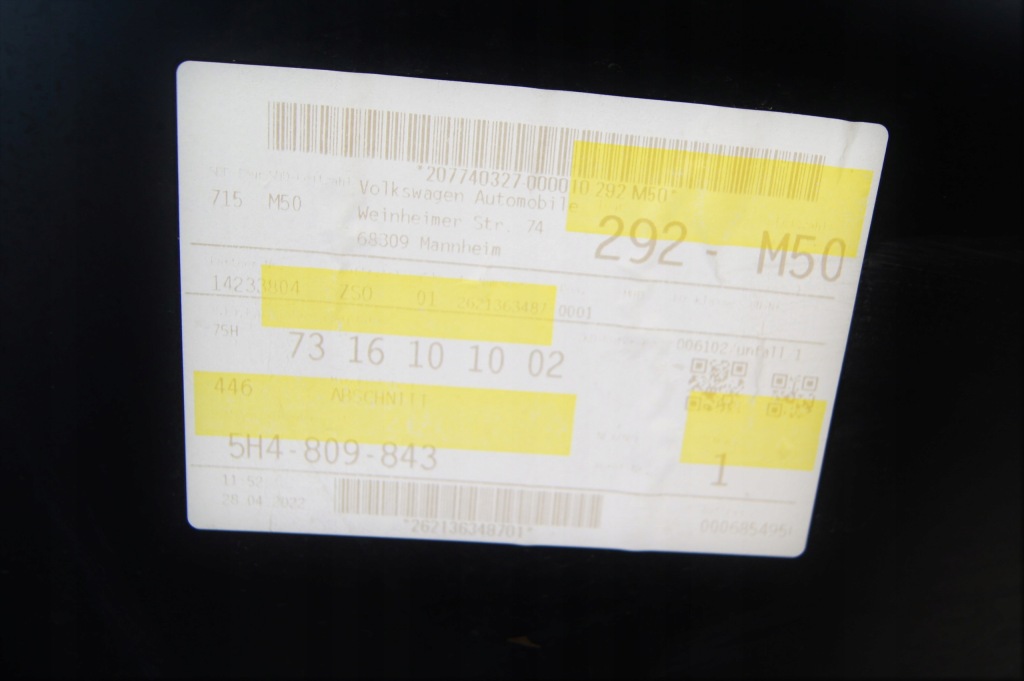 фото №14, Ремкомплект крыло левый задняя volkswagen golf viii