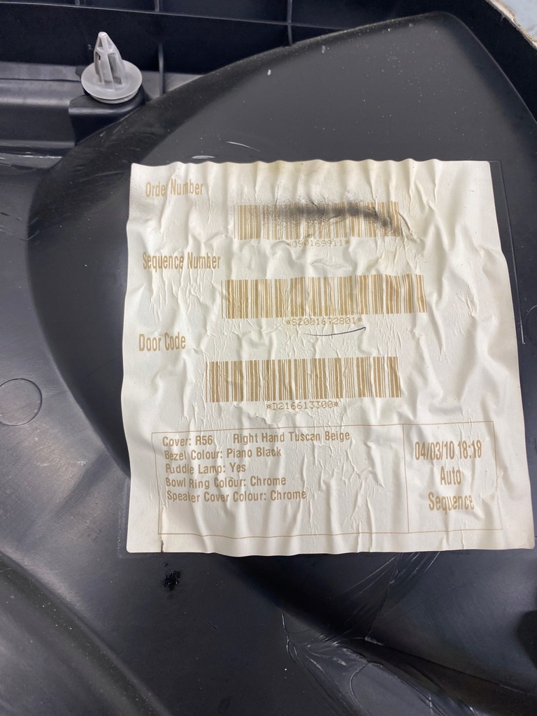 фото №8, Обшивка оббивка правий перед mini cooper r55 clubman