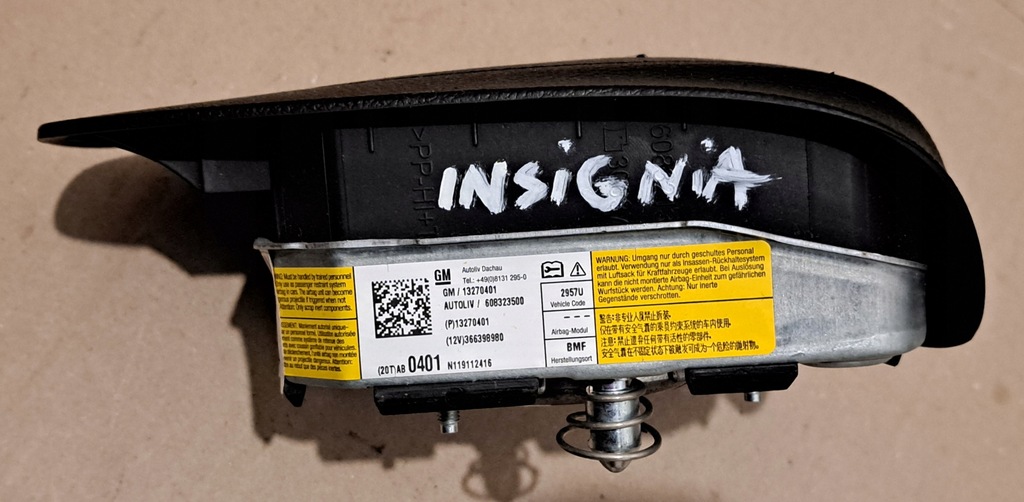 фото №7, Opel insignia a подушка подушка безопасности водителя 13270401