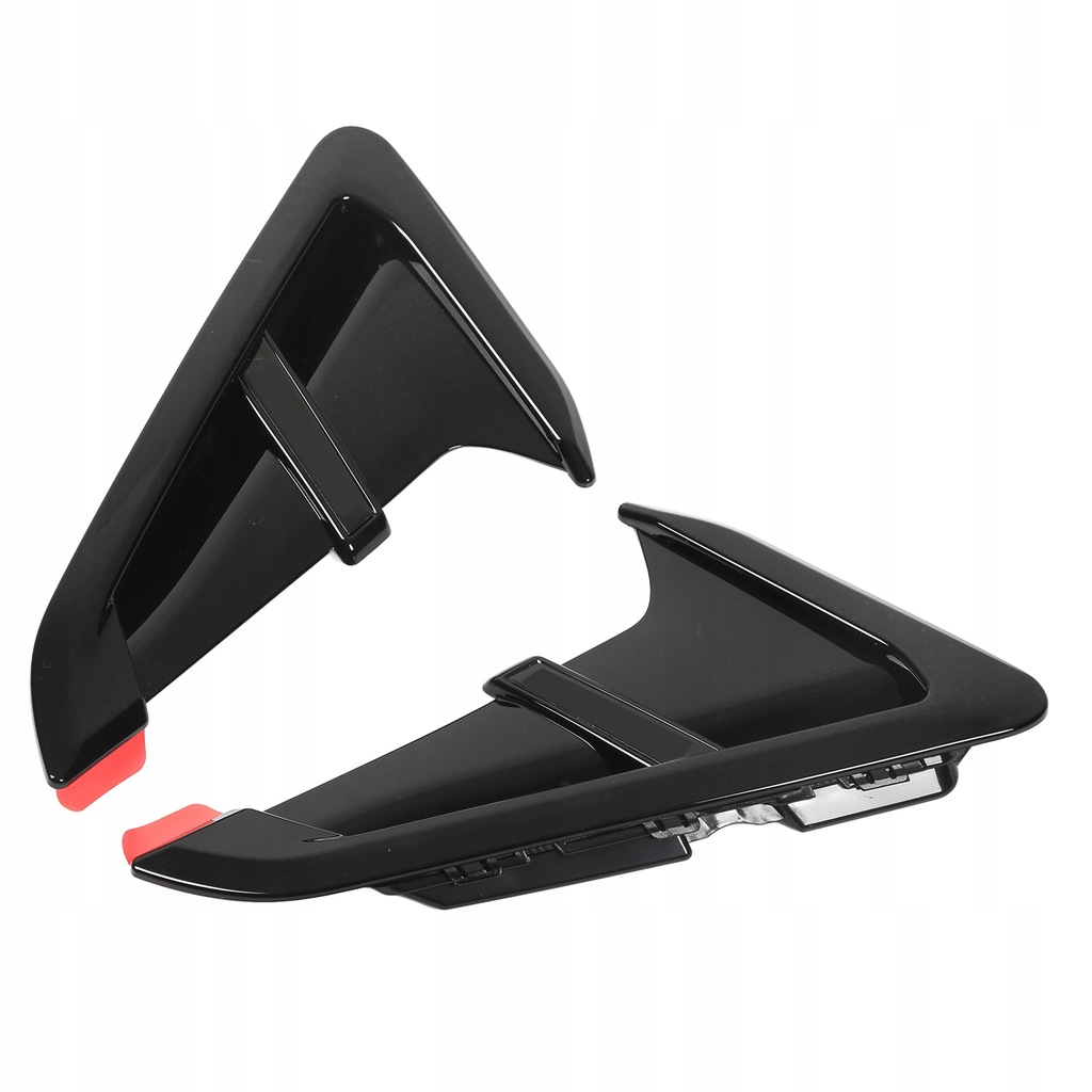 фото №10, 2 szt. блестящие чёрные боковой защита воздуховод воздуха заменители dla x4