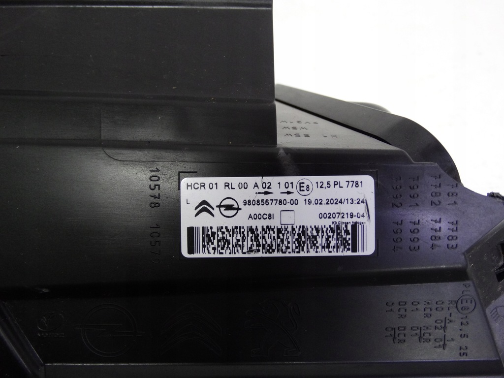 фото №16, Citroen jumpy iii 16-23 лампа левая обычная 9808567780 оригинальная nowa