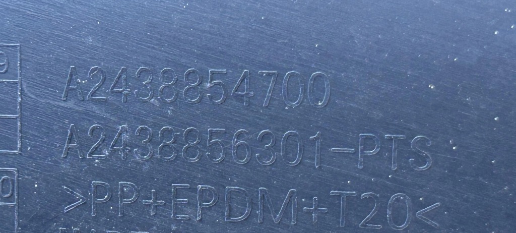 Спойлер бампера перед mercedes eqb 243 pdc a2438854700 Доставка